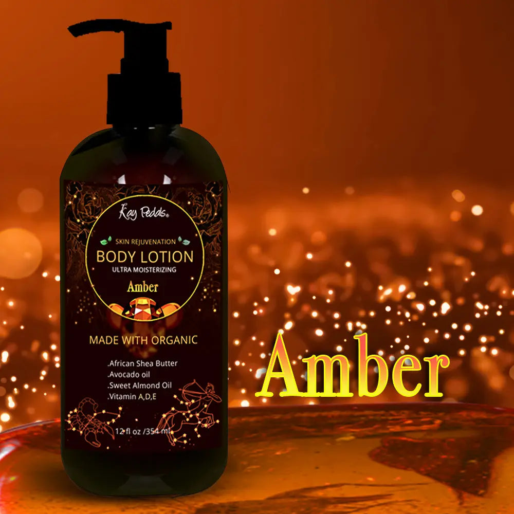 Amber Stone Body Lotion | Organic Body Cream | Shea Butter Lotion | Scented Lotion | Almond Body Lotion | Fragrance Lotion