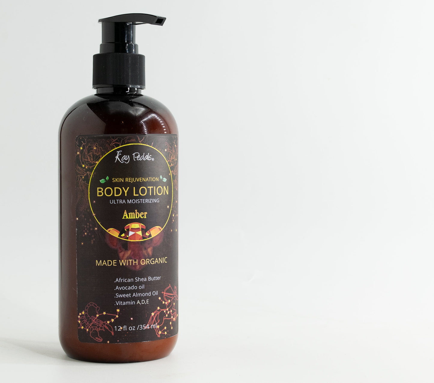 Amber Stone Body Lotion | Organic Body Cream | Shea Butter Lotion | Scented Lotion | Almond Body Lotion | Fragrance Lotion